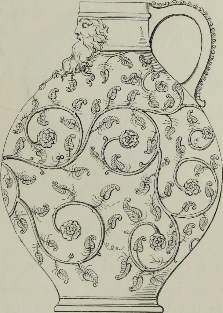 An illustration from Collections towards a history of pottery and porcelain, in the 15th, 16th, 17th, and 18th centuries : with a description of the manufacture, a glossary, and a list of monograms, 1850, leaf 118