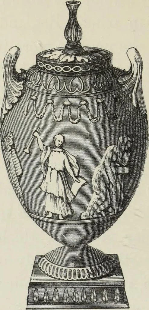 An illustration from Collections towards a history of pottery and porcelain, in the 15th, 16th, 17th, and 18th centuries : with a description of the manufacture, a glossary, and a list of monograms, 1850, leaf 129