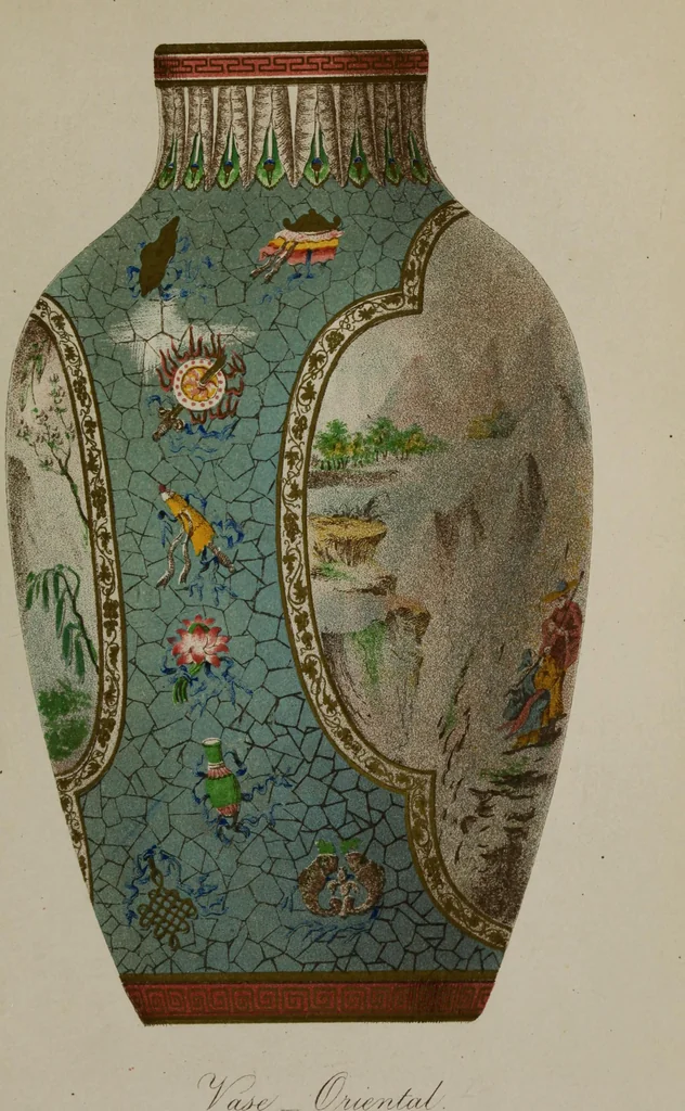 An illustration from Collections towards a history of pottery and porcelain, in the 15th, 16th, 17th, and 18th centuries : with a description of the manufacture, a glossary, and a list of monograms, 1850, leaf 156