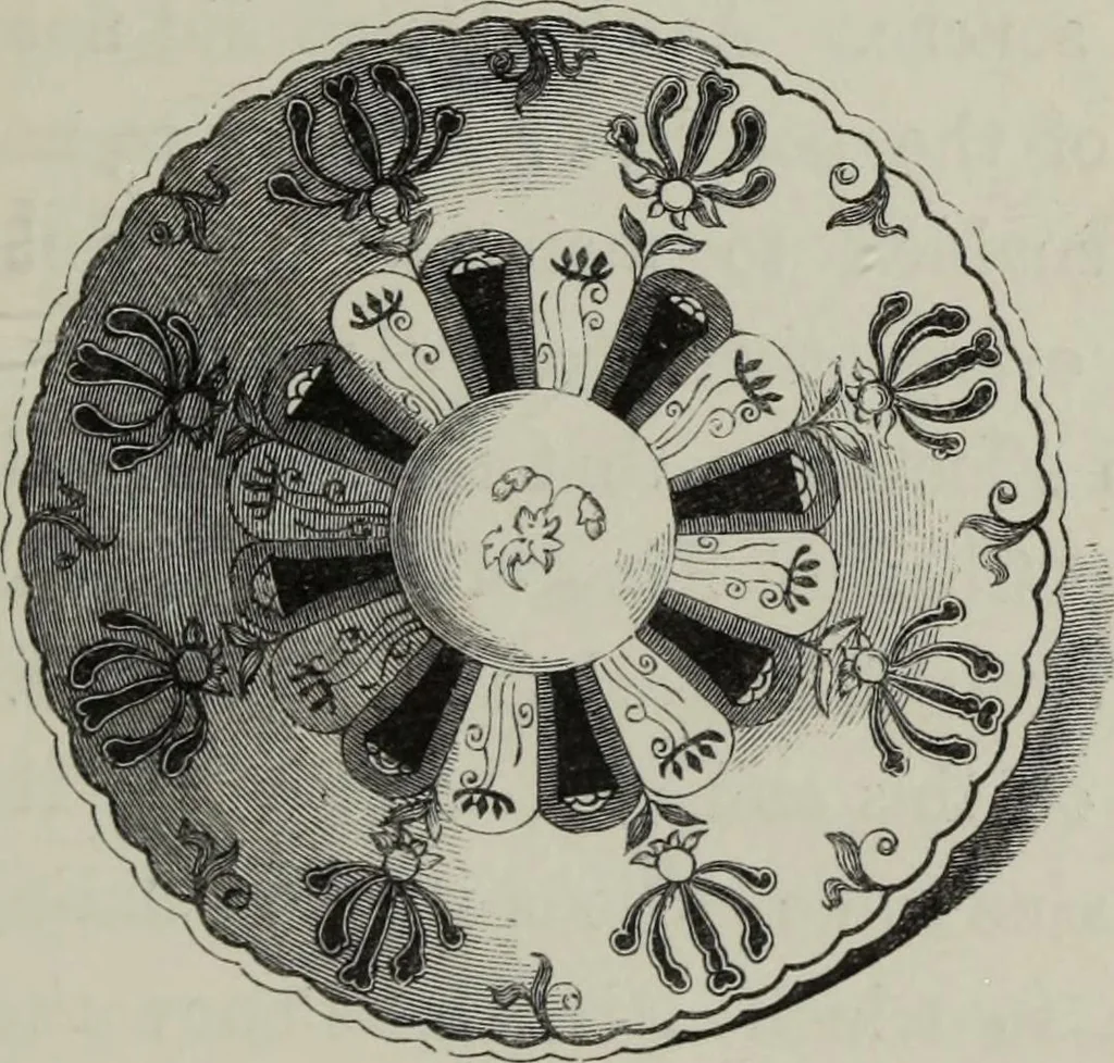 An illustration from Collections towards a history of pottery and porcelain, in the 15th, 16th, 17th, and 18th centuries : with a description of the manufacture, a glossary, and a list of monograms, 1850, leaf 166