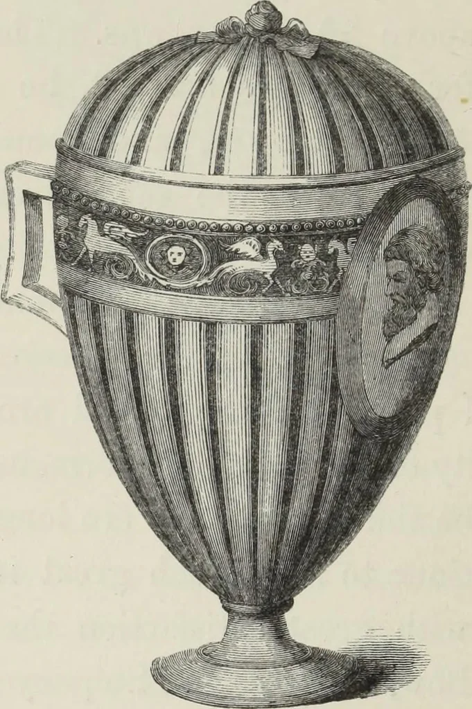 An illustration from Collections towards a history of pottery and porcelain, in the 15th, 16th, 17th, and 18th centuries : with a description of the manufacture, a glossary, and a list of monograms, 1850, leaf 181