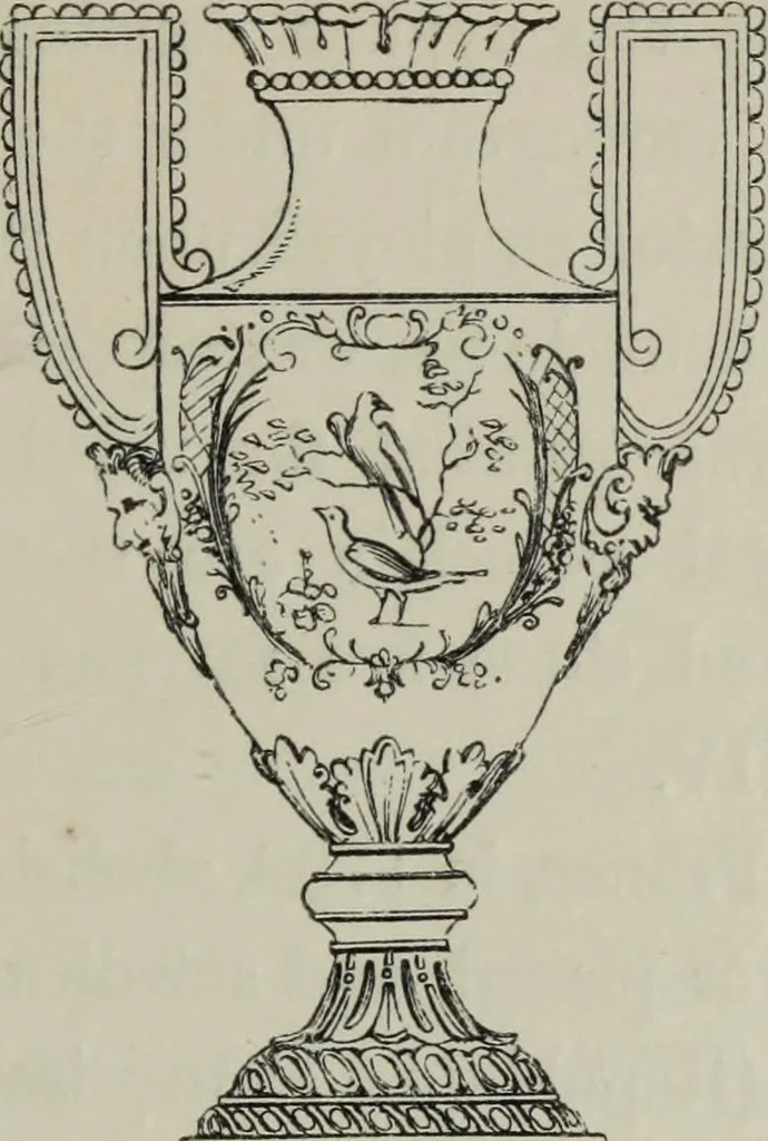 An illustration from Collections towards a history of pottery and porcelain, in the 15th, 16th, 17th, and 18th centuries : with a description of the manufacture, a glossary, and a list of monograms, 1850, leaf 244