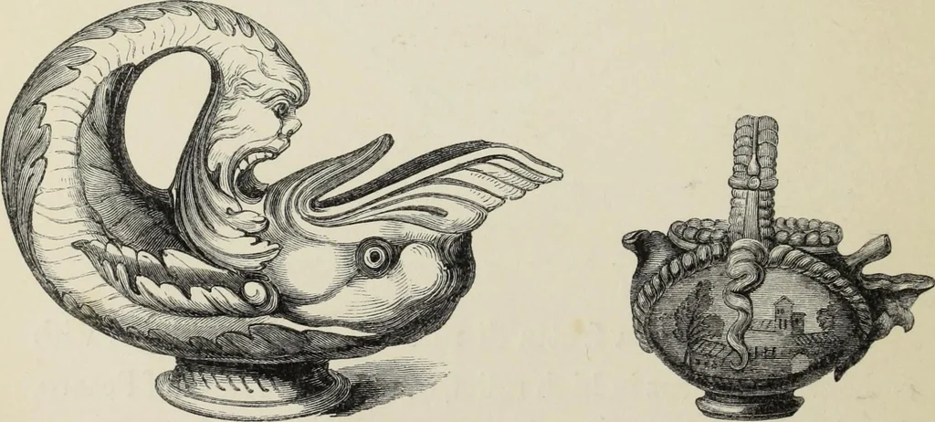 An illustration from Collections towards a history of pottery and porcelain, in the 15th, 16th, 17th, and 18th centuries : with a description of the manufacture, a glossary, and a list of monograms, 1850, leaf 51