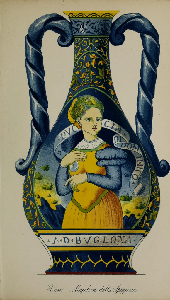 An illustration from Collections towards a history of pottery and porcelain, in the 15th, 16th, 17th, and 18th centuries : with a description of the manufacture, a glossary, and a list of monograms, 1850, leaf 52