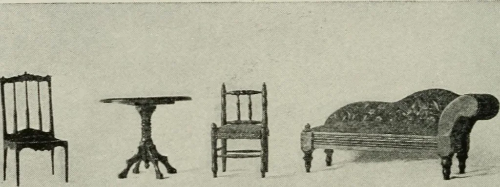 An illustration from Collector's luck; or, A repository of pleasant and profitable discourses descriptive of the household furniture and ornaments of olden time.., 1919, leaf 223
