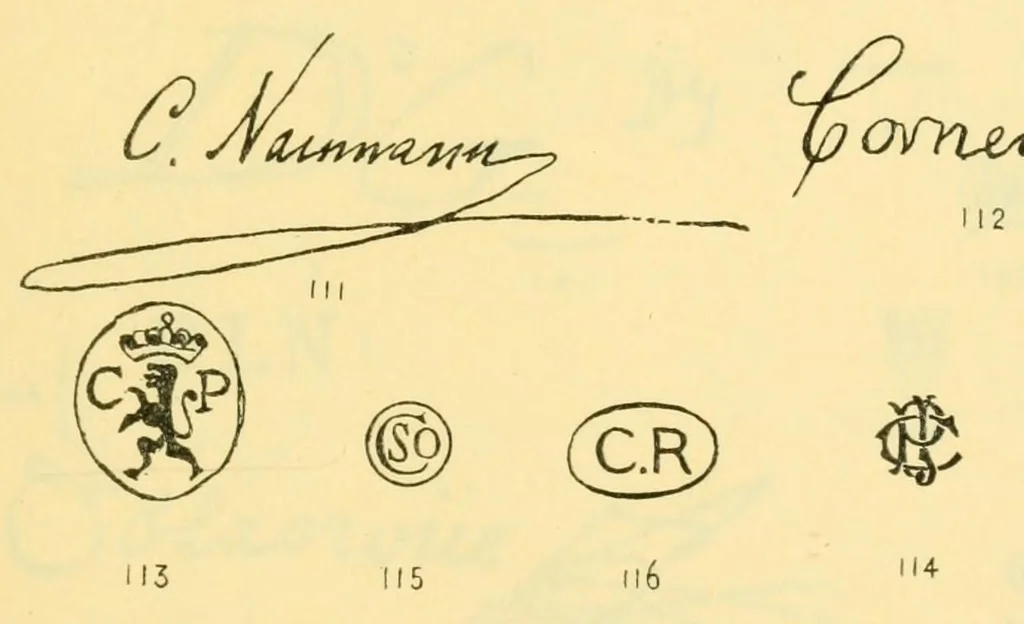 An illustration from Collectors' marks, 1918, leaf 157