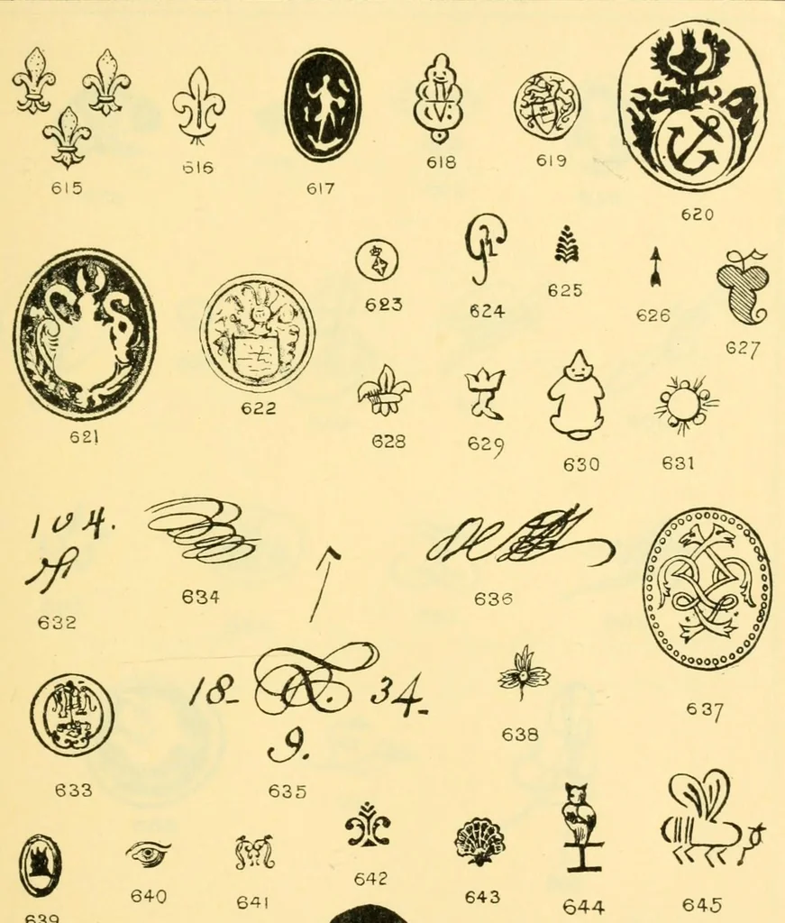 An illustration from Collectors' marks, 1918, leaf 197
