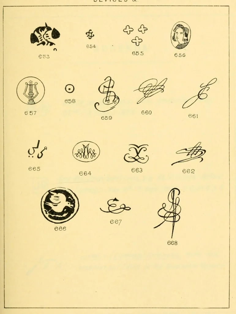 An illustration from Collectors' marks, 1918, leaf 199
