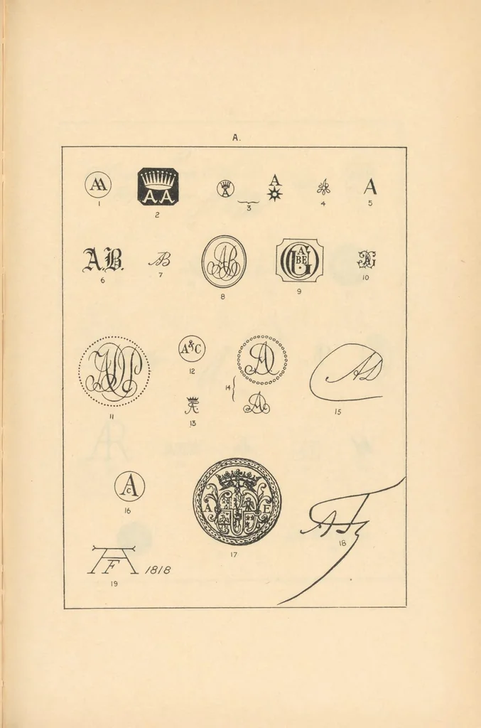 An illustration from Collectors' marks, 1918, leaf 147