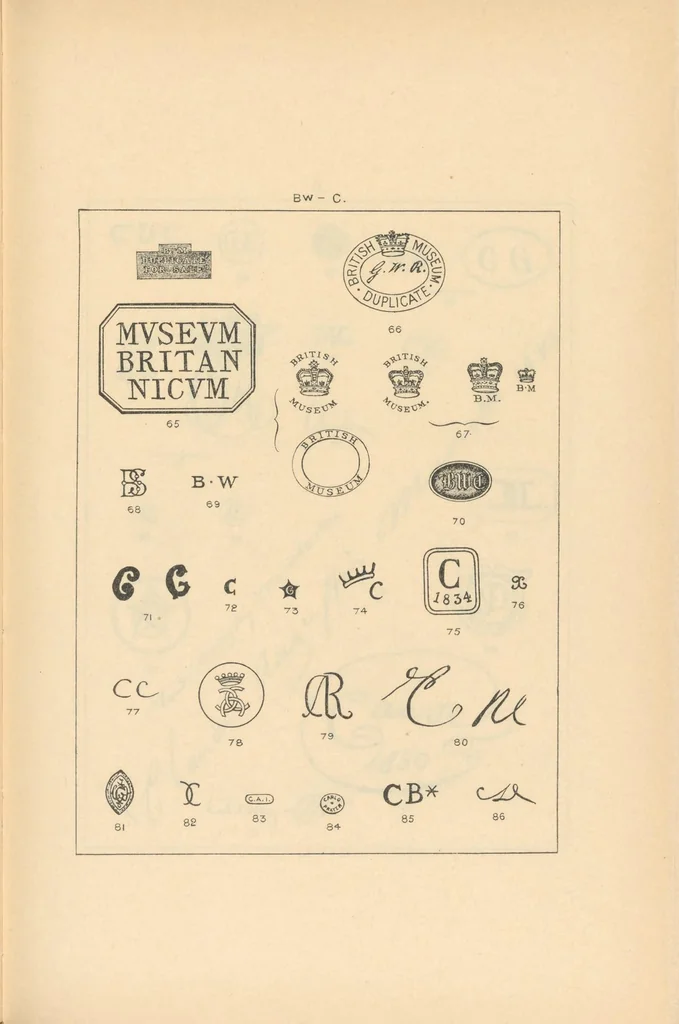 An illustration from Collectors' marks, 1918, leaf 153
