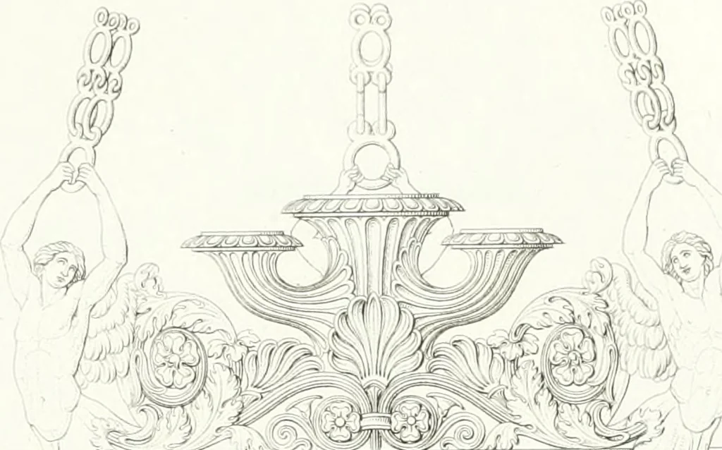 An illustration from Collezione di soggetti ornamentali ed architettonici inventati e disegnati da Domenico Moglia, 1837, leaf 102