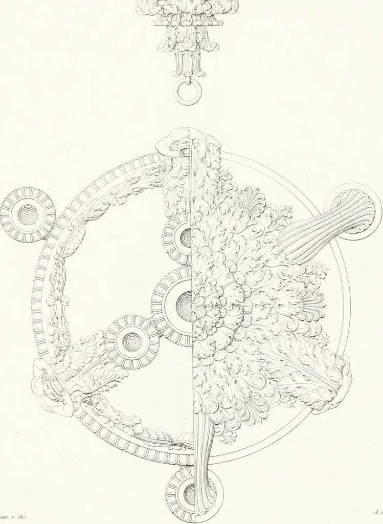 An illustration from Collezione di soggetti ornamentali ed architettonici inventati e disegnati da Domenico Moglia, 1837, leaf 102