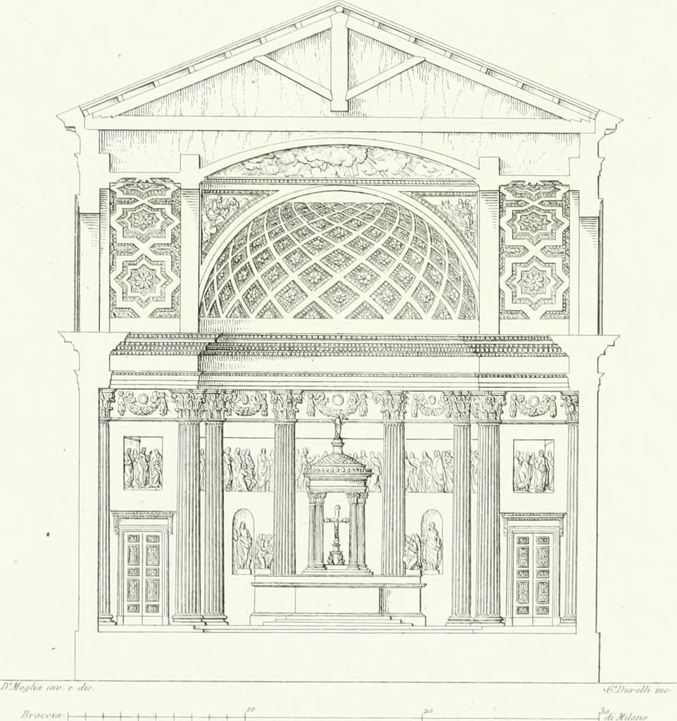 An illustration from Collezione di soggetti ornamentali ed architettonici inventati e disegnati da Domenico Moglia, 1837, leaf 116