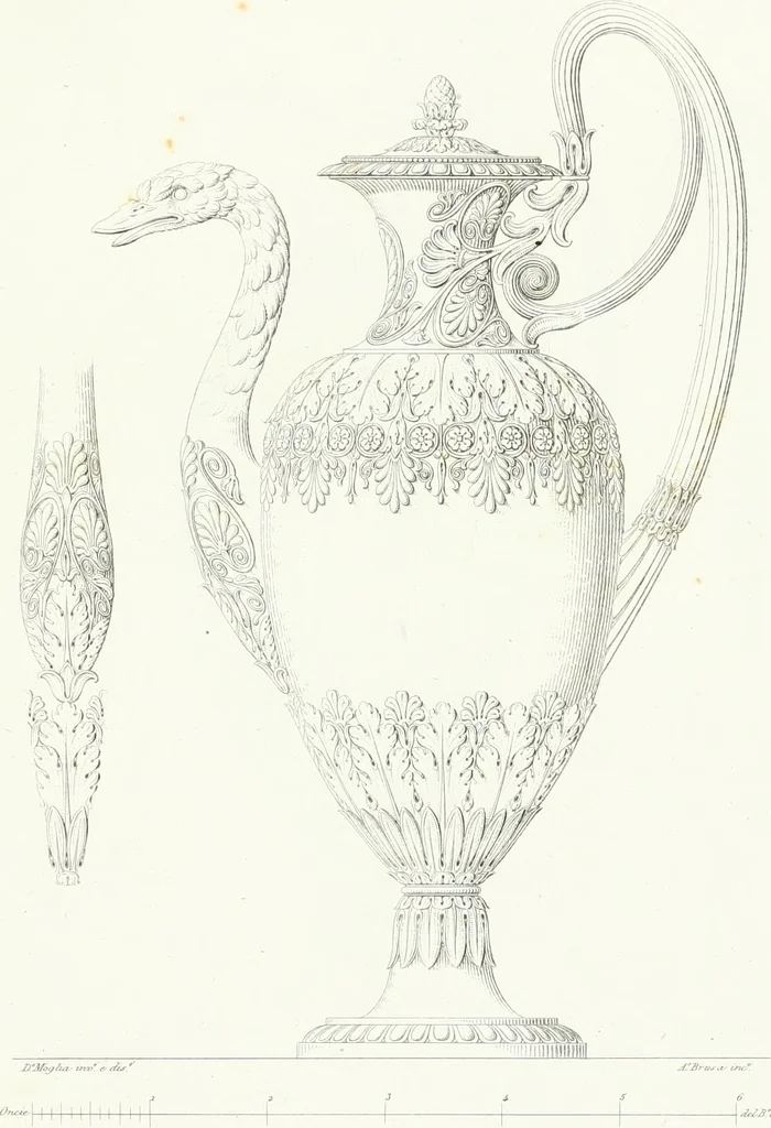 An illustration from Collezione di soggetti ornamentali ed architettonici inventati e disegnati da Domenico Moglia, 1837, leaf 14