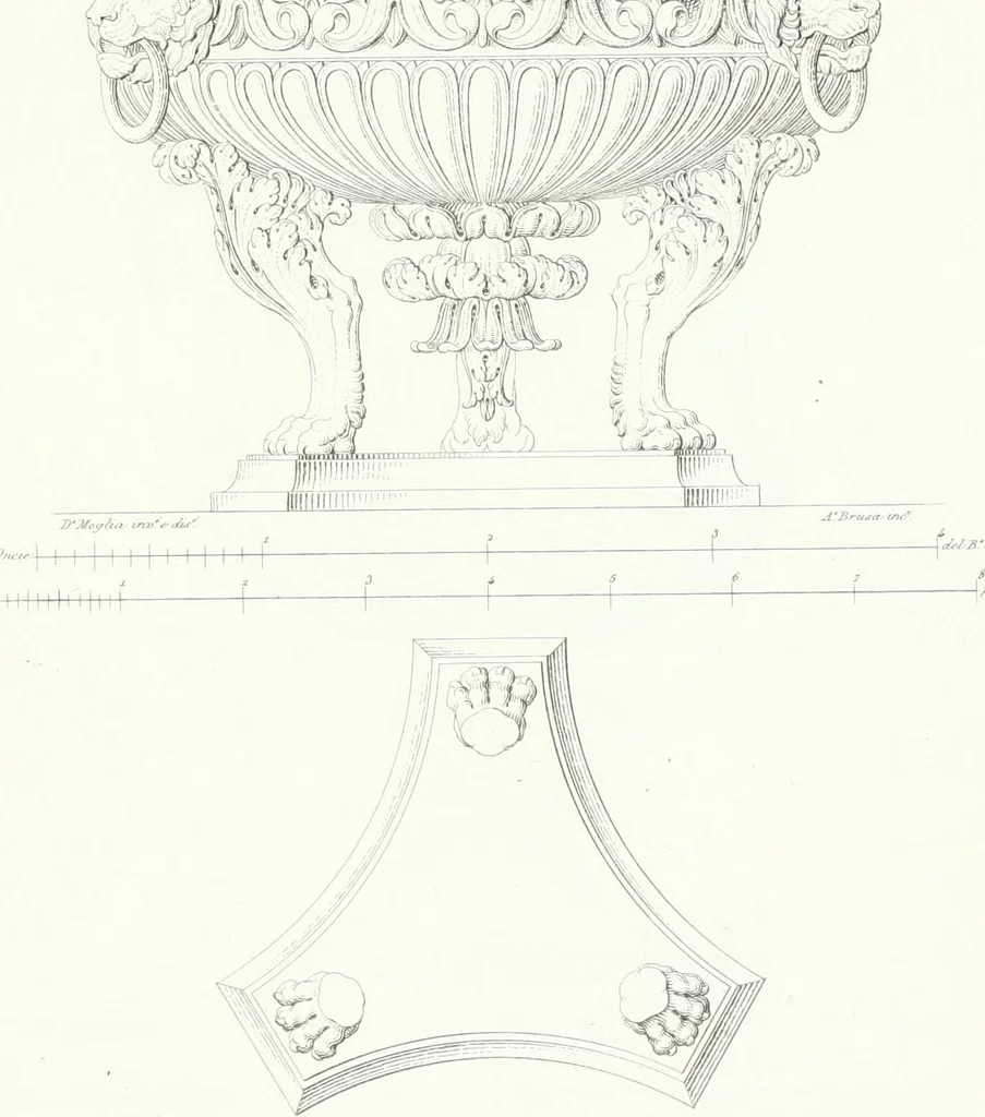 An illustration from Collezione di soggetti ornamentali ed architettonici inventati e disegnati da Domenico Moglia, 1837, leaf 18