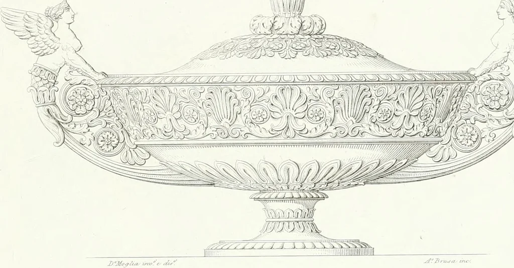 An illustration from Collezione di soggetti ornamentali ed architettonici inventati e disegnati da Domenico Moglia, 1837, leaf 28