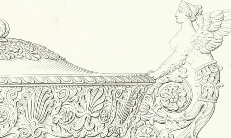 An illustration from Collezione di soggetti ornamentali ed architettonici inventati e disegnati da Domenico Moglia, 1837, leaf 28