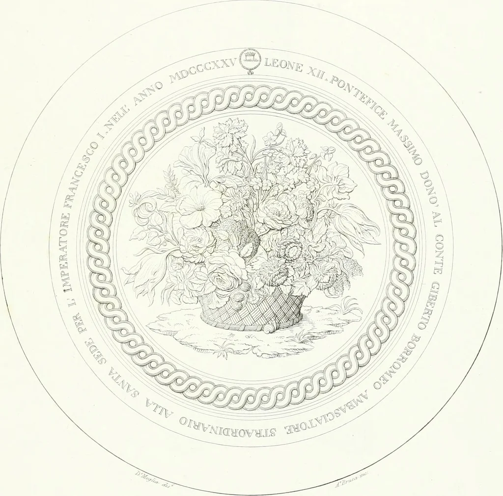 An illustration from Collezione di soggetti ornamentali ed architettonici inventati e disegnati da Domenico Moglia, 1837, leaf 42