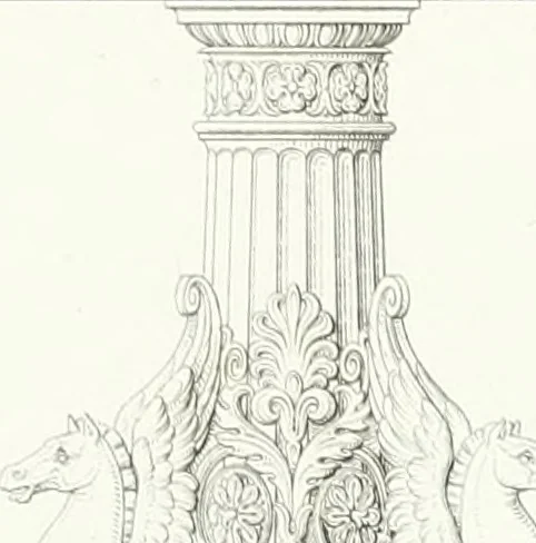 An illustration from Collezione di soggetti ornamentali ed architettonici inventati e disegnati da Domenico Moglia, 1837, leaf 44