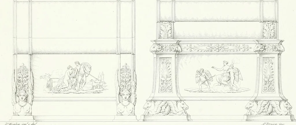 An illustration from Collezione di soggetti ornamentali ed architettonici inventati e disegnati da Domenico Moglia, 1837, leaf 62