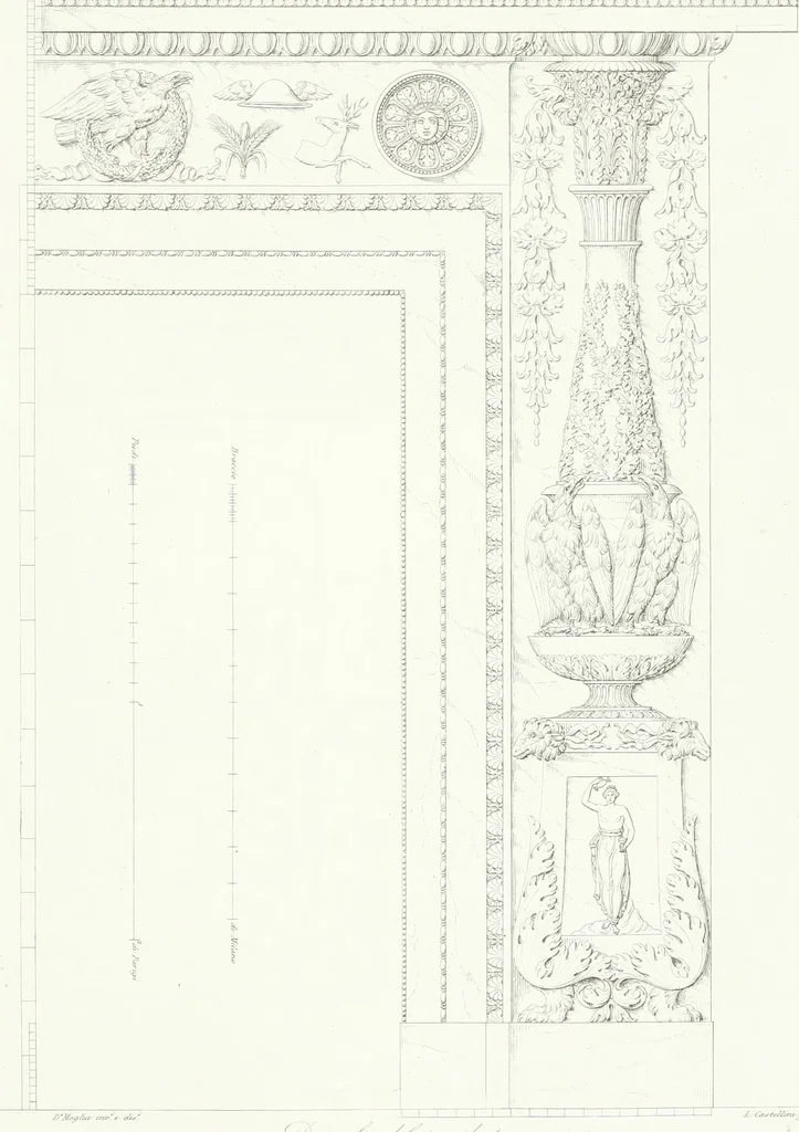 An illustration from Collezione di soggetti ornamentali ed architettonici inventati e disegnati da Domenico Moglia, 1837, leaf 82