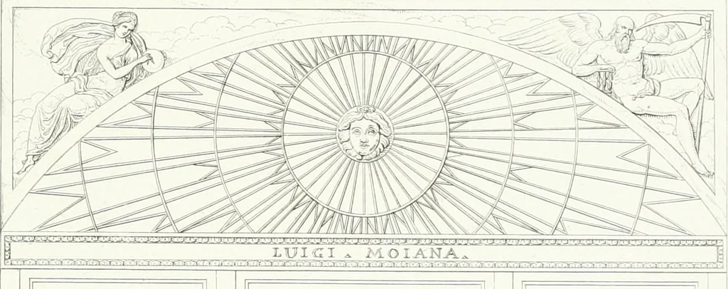 An illustration from Collezione di soggetti ornamentali ed architettonici inventati e disegnati da Domenico Moglia, 1837, leaf 84