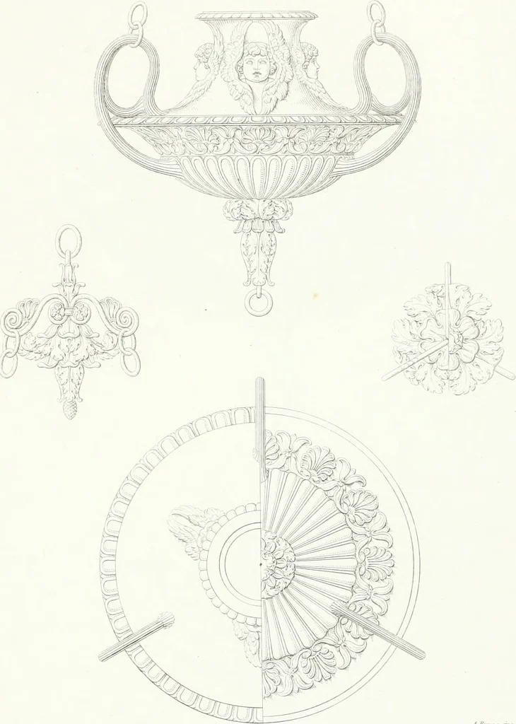 An illustration from Collezione di soggetti ornamentali ed architettonici inventati e disegnati da Domenico Moglia, 1837, leaf 98