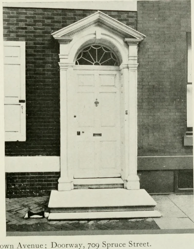 An illustration from The colonial architecture of Philadelphia, 1920, leaf 107