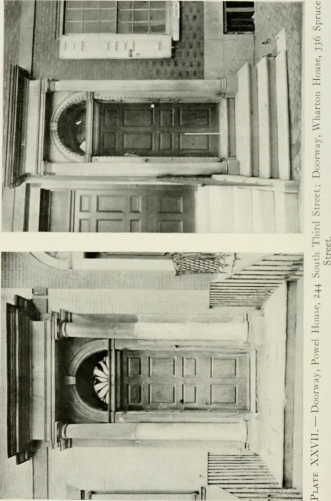 An illustration from The colonial architecture of Philadelphia, 1920, leaf 113