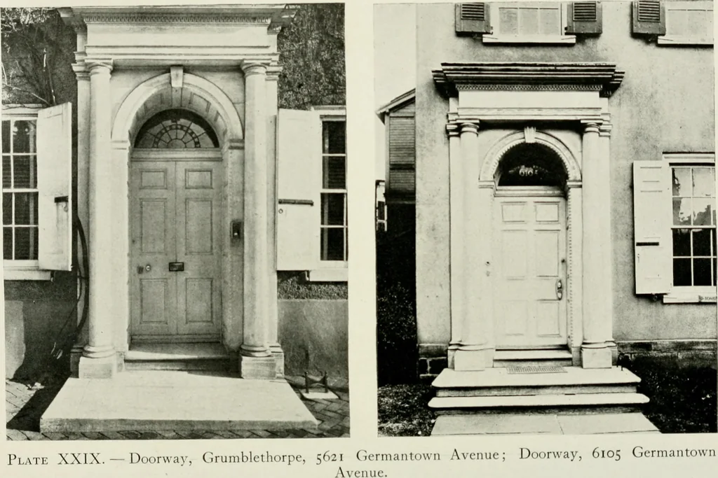 An illustration from The colonial architecture of Philadelphia, 1920, leaf 119