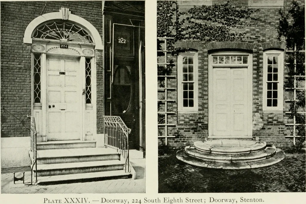 An illustration from The colonial architecture of Philadelphia, 1920, leaf 138