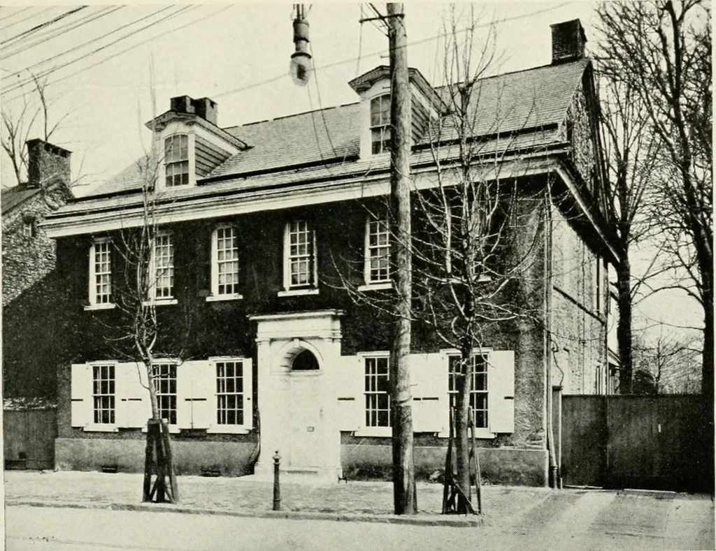 An illustration from The colonial architecture of Philadelphia, 1920, leaf 60