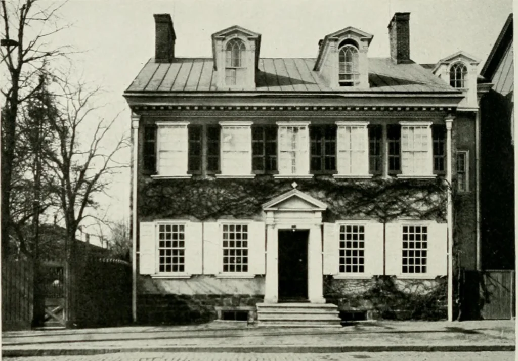 An illustration from The colonial architecture of Philadelphia, 1920, leaf 73