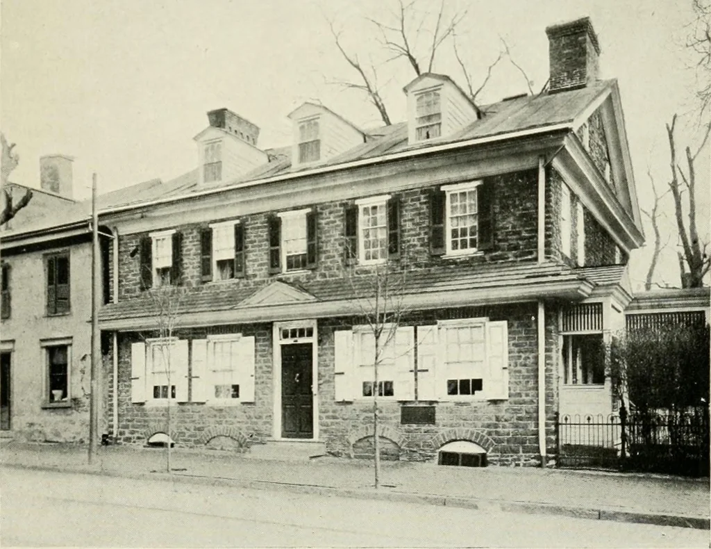 An illustration from The colonial architecture of Philadelphia, 1920, leaf 92