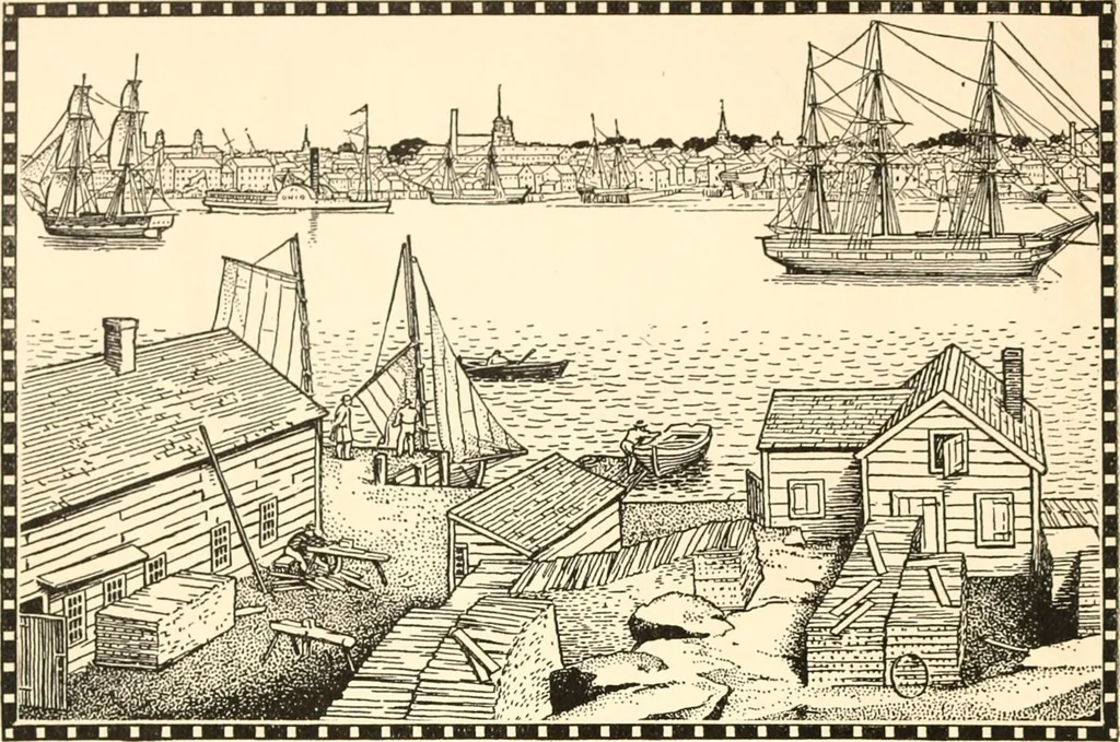 An illustration from The colonial book .., 1908, leaf 13