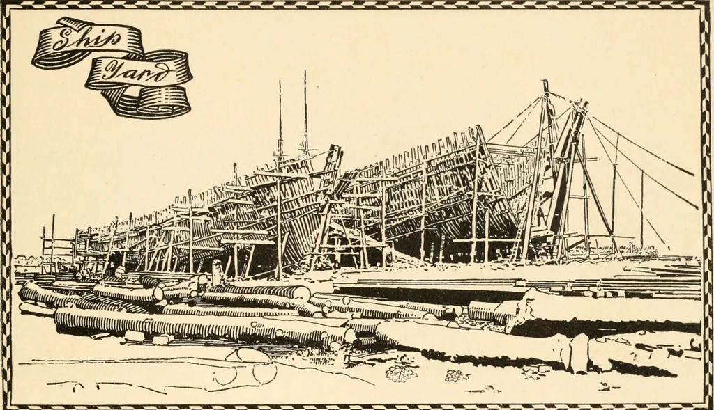 An illustration from The colonial book .., 1908, leaf 18