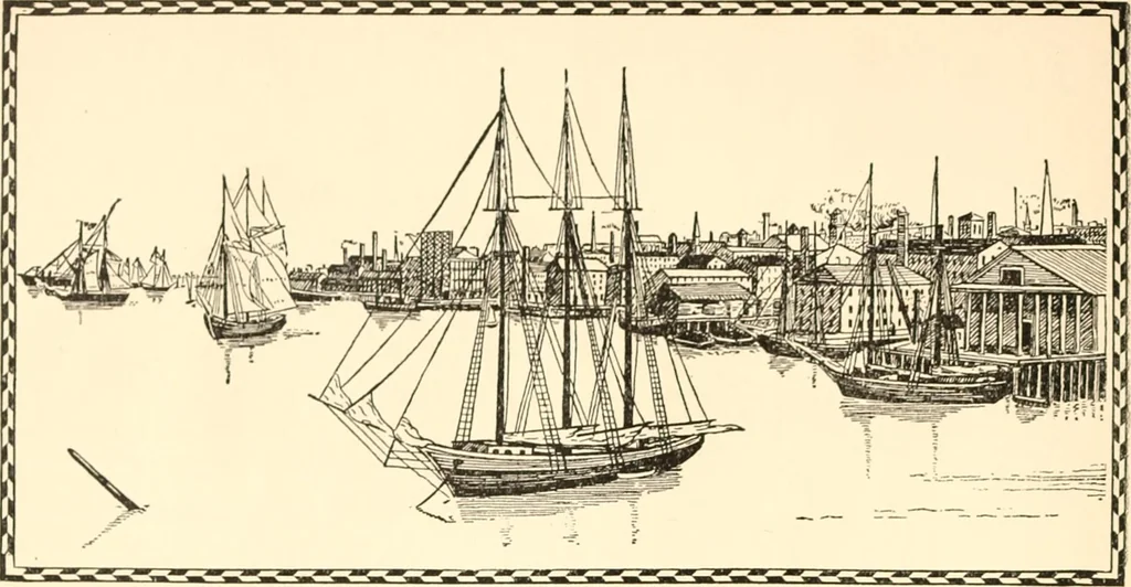An illustration from The colonial book .., 1908, leaf 19