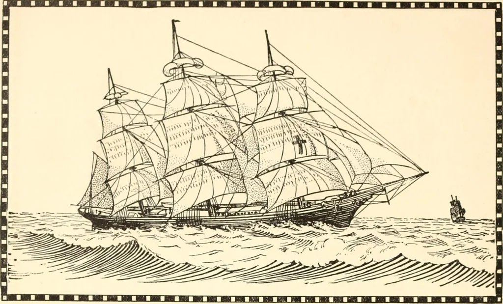 An illustration from The colonial book .., 1908, leaf 21