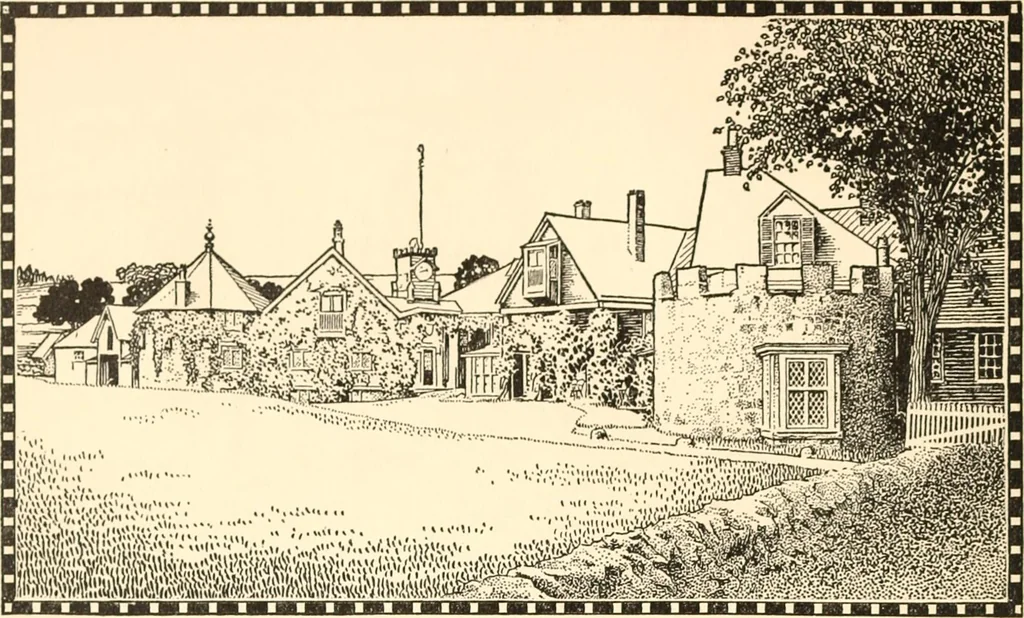 An illustration from The colonial book .., 1908, leaf 23