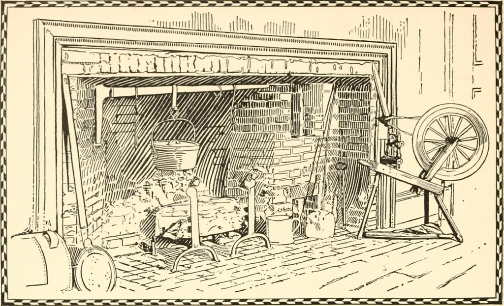 An illustration from The colonial book .., 1908, leaf 33
