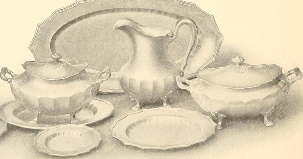 An illustration from The colonial book .., 1908, leaf 75