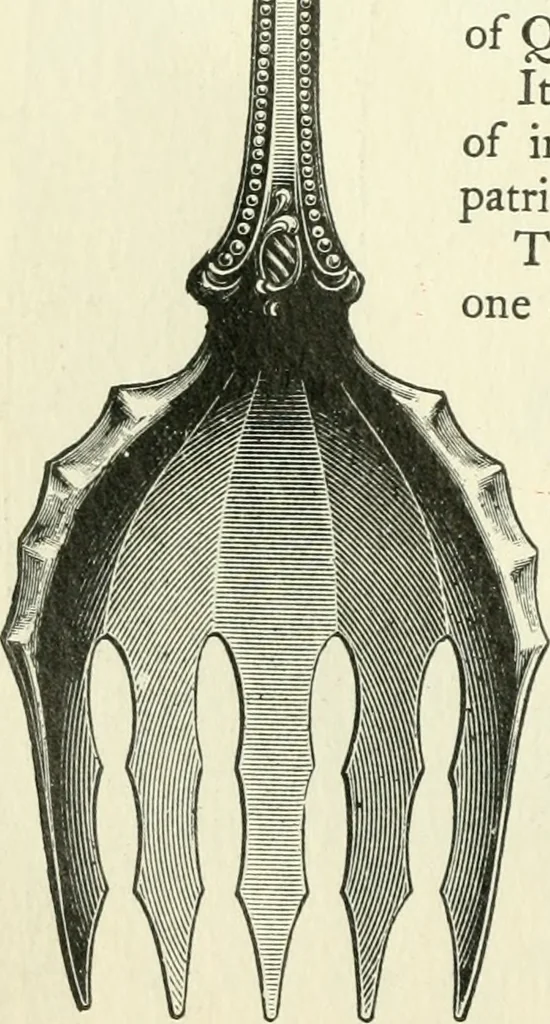 An illustration from The colonial book of the Towle Mfg. Co. Which is intended to delineate and describe some quaint and historic places in Newburyport and vicinity and show the origin and beauty of the colonial pattern of silverware, 1898, leaf 13