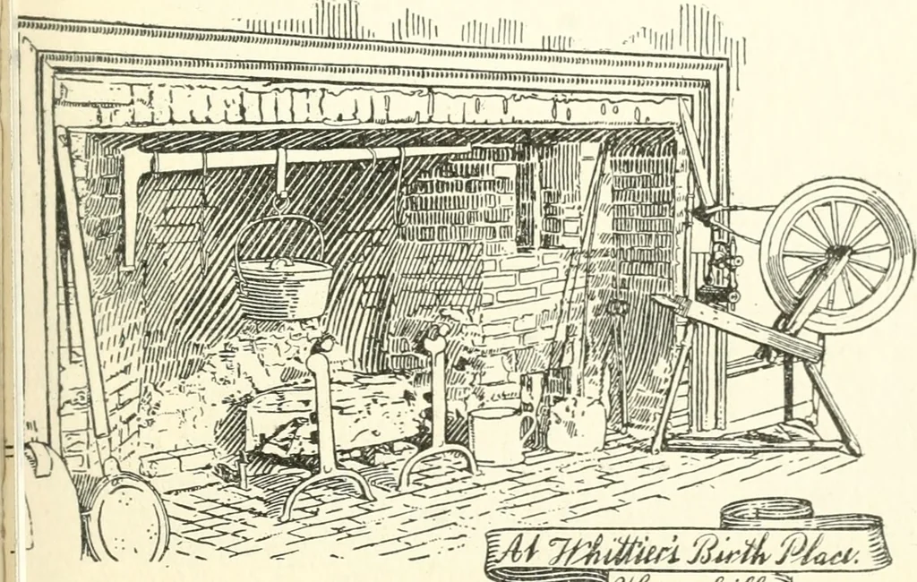 An illustration from The colonial book of the Towle Mfg. Co. Which is intended to delineate and describe some quaint and historic places in Newburyport and vicinity and show the origin and beauty of the colonial pattern of silverware, 1898, leaf 14