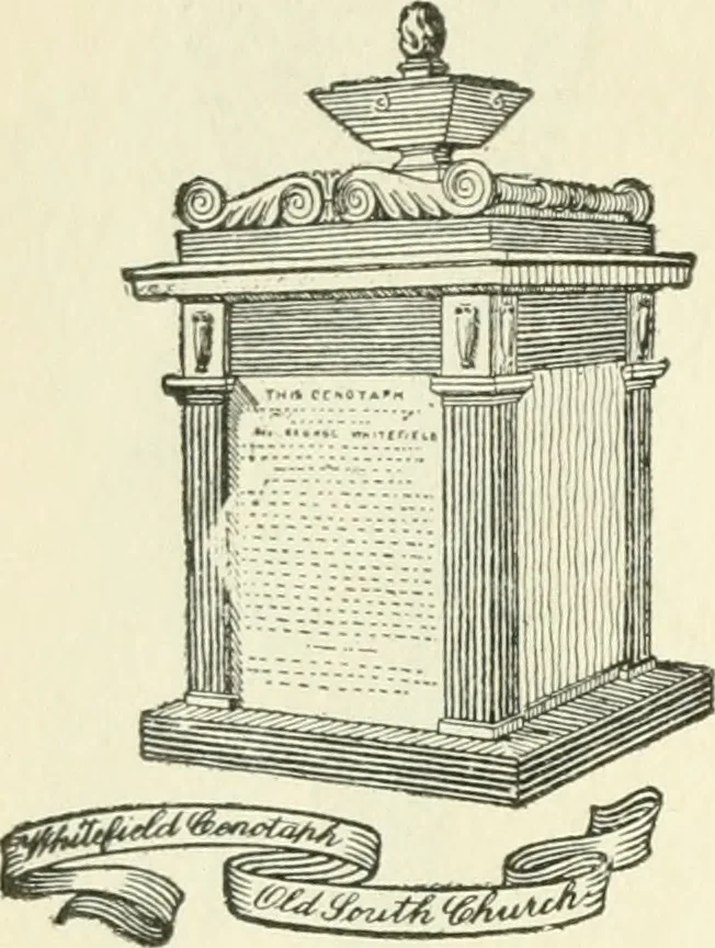 An illustration from The colonial book of the Towle Mfg. Co. Which is intended to delineate and describe some quaint and historic places in Newburyport and vicinity and show the origin and beauty of the colonial pattern of silverware, 1898, leaf 19