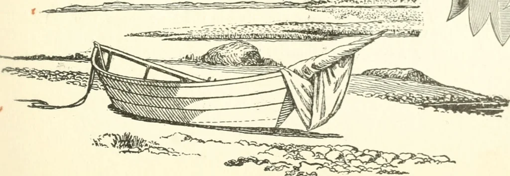 An illustration from The colonial book of the Towle Mfg. Co. Which is intended to delineate and describe some quaint and historic places in Newburyport and vicinity and show the origin and beauty of the colonial pattern of silverware, 1898, leaf 22