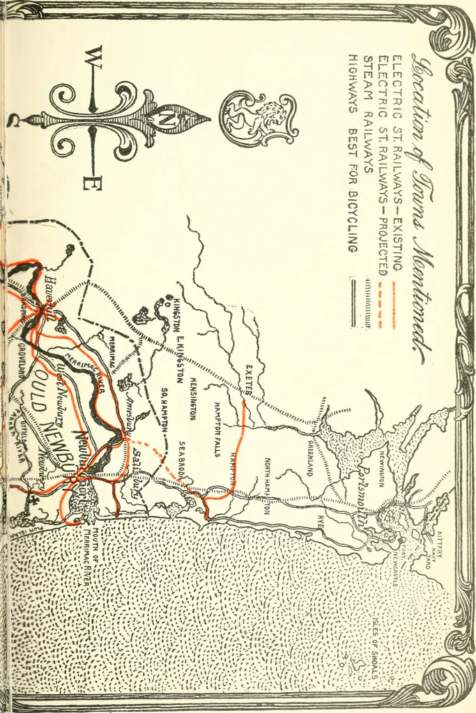 An illustration from The colonial book of the Towle Mfg. Co. Which is intended to delineate and describe some quaint and historic places in Newburyport and vicinity and show the origin and beauty of the colonial pattern of silverware, 1898, leaf 26