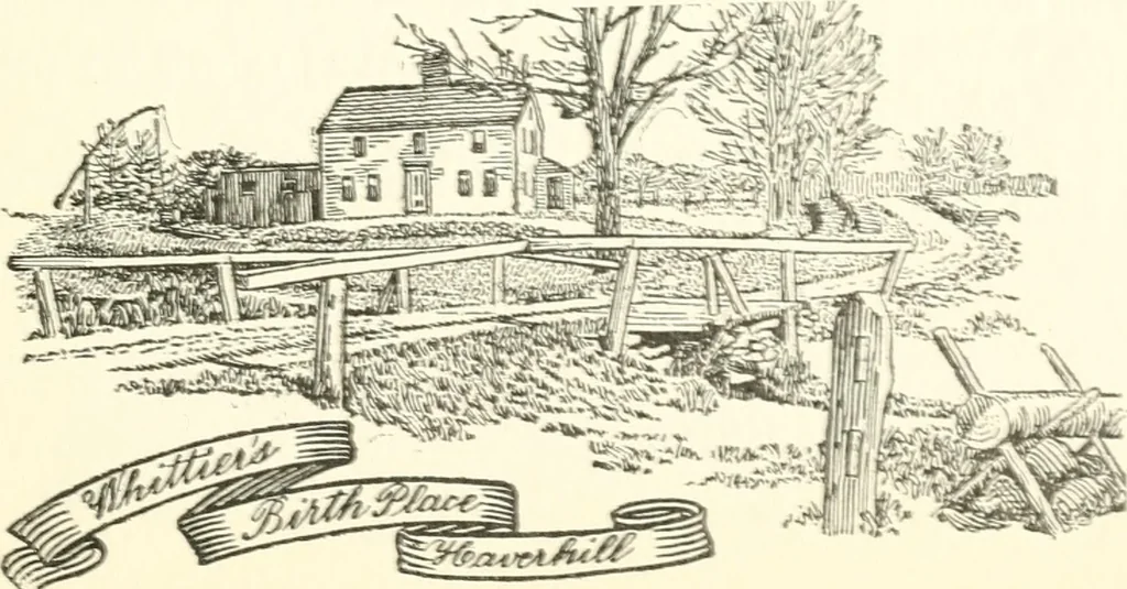 An illustration from The colonial book of the Towle Mfg. Co. Which is intended to delineate and describe some quaint and historic places in Newburyport and vicinity and show the origin and beauty of the colonial pattern of silverware, 1898, leaf 28