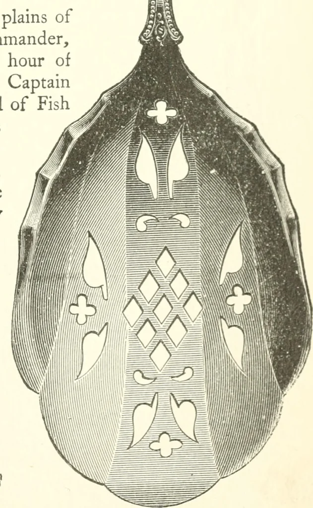 An illustration from The colonial book of the Towle Mfg. Co. Which is intended to delineate and describe some quaint and historic places in Newburyport and vicinity and show the origin and beauty of the colonial pattern of silverware, 1898, leaf 30