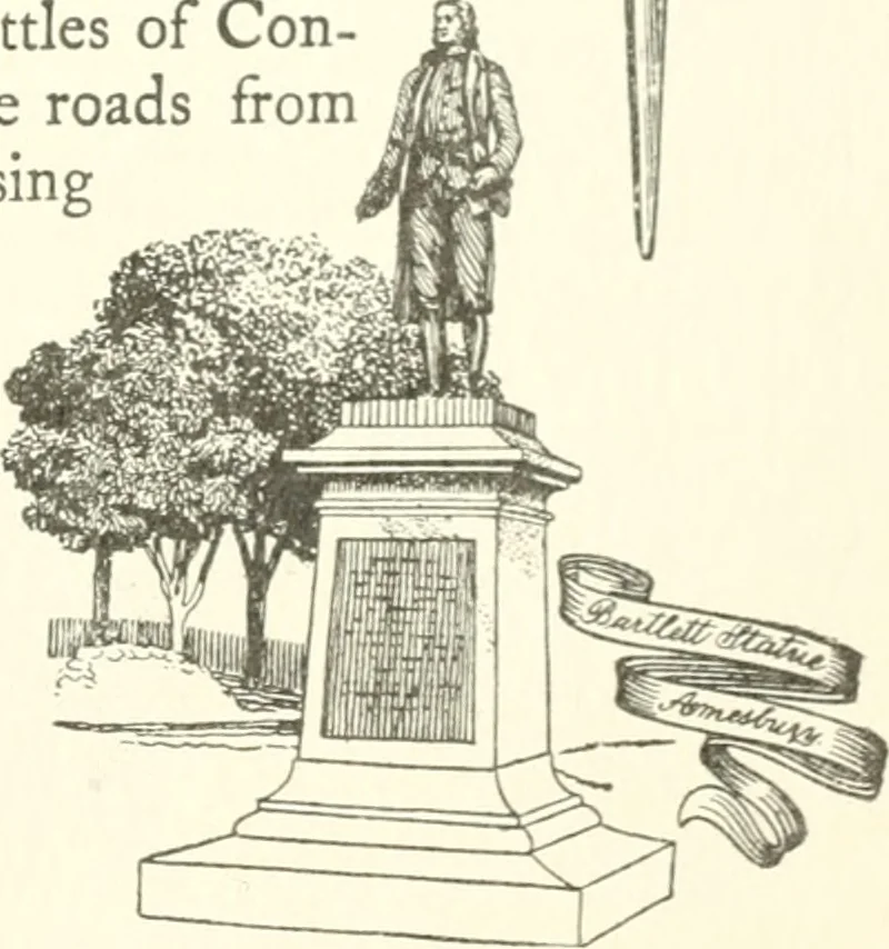An illustration from The colonial book of the Towle Mfg. Co. Which is intended to delineate and describe some quaint and historic places in Newburyport and vicinity and show the origin and beauty of the colonial pattern of silverware, 1898, leaf 38
