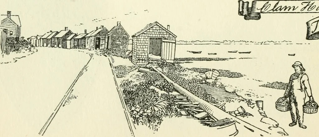 An illustration from The colonial book of the Towle Mfg. Co. Which is intended to delineate and describe some quaint and historic places in Newburyport and vicinity and show the origin and beauty of the colonial pattern of silverware, 1898, leaf 41